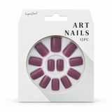 Artificial Nails with Glue 12pc – Matte, Assorted – design 10