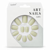 Artificial Nails with Glue 12pc – Matte, Assorted – design 11