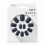 Artificial Nails with Glue 12pc – Matte, Assorted – design 12