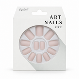 Artificial Nails with Glue 12pc – Matte, Assorted – design 3