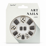 Artificial Nails with Glue – Assorted Designs – design 9