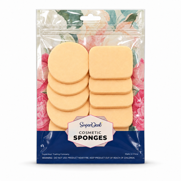 SuperDeal Cosmetic Sponges – 10 Pack