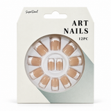 Artificial Nails with Glue – French Style, Assorted – design 5