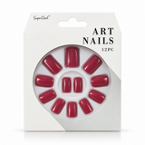 Artificial Nails with Glue 12pc – Plain Colour, Assorted – design 5