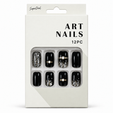 Artificial Nails with Craft Crystals 12pc – Assorted (CS0897) – design 5