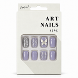 Artificial Nails with Craft Crystals 12pc – Assorted (CS0897) – design 6