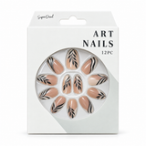 Artificial Nails with Glue 12pc – Assorted (CS0899) – design 10