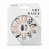 Artificial Nails with Glue 12pc – Assorted (CS0899) – design 11