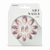 Artificial Nails with Glue 12pc – Assorted (CS0899) – design 7