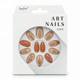 Artificial Nails with Glue 12pc – Assorted (CS0899) – design 8
