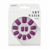 Artificial Nails with Glue 12pc – Gradient Glitter, Assorted – design 2