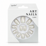 Artificial Nails with Glue 12pc – UV Plating, Assorted – design 5