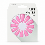 Artificial Nails with Glue 12pc – French Style, Assorted – design 1