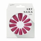 Artificial Nails with Glue 12pc – French Style, Assorted – design 2