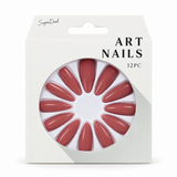 Artificial Nails with Glue 12pc – French Style, Assorted – design 3
