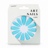 Artificial Nails with Glue 12pc – French Style, Assorted – design 5