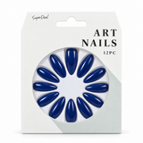Artificial Nails with Glue 12pc – French Style, Assorted – design 6