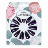 Self-Adhesive Artificial Nails 12pc – Long Glitter, Assorted – design 1