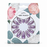 Self-Adhesive Artificial Nails 12pc – Long Glitter, Assorted – design 7