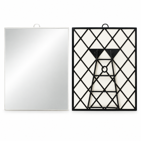 SuperDeal Rectangular Mirror – 23 × 30 cm