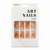 Artificial Nails with Craft Crystals 12pc – Assorted (CS0962) – design 10