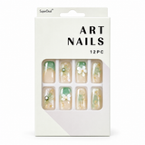 Artificial Nails with Craft Crystals 12pc – Assorted (CS0962) – design 12