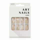 Artificial Nails with Craft Crystals 12pc – Assorted (CS0962) – design 1