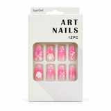 Artificial Nails with Craft Crystals 12pc – Assorted (CS0962) – design 4
