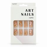Artificial Nails with Craft Crystals 12pc – Assorted (CS0962) – design 5