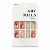 Artificial Nails with Craft Crystals 12pc – Assorted (CS0962) – design 6