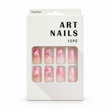 Artificial Nails with Craft Crystals 12pc – Assorted (CS0962) – design 8