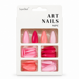 Artificial Nails 96pc – Candy Colour, Assorted – design 3
