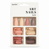 Artificial Nails 96pc – Candy Colour, Assorted – design 6