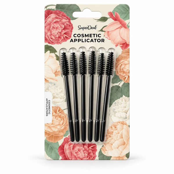 SuperDeal Eyelash Brush Applicators – 6 Pack