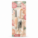 SuperDeal Pedicure Tool Set – 5 Pieces – Peach