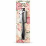 SuperDeal 4-in-1 Foot Brush & Pumice Stone – Black