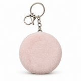SuperDeal Round Keyring Pocket Mirror – 7.5 cm – Blush