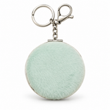 SuperDeal Round Keyring Pocket Mirror – 7.5 cm – Mint