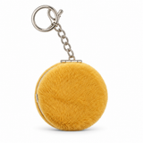 SuperDeal Round Keyring Pocket Mirror – 7.5 cm – Mustard