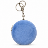 SuperDeal Round Keyring Pocket Mirror – 7.5 cm – Blue