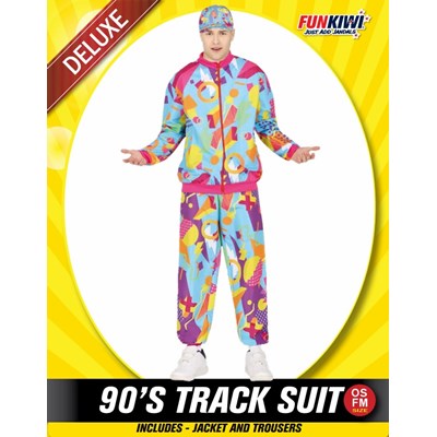 Adults Costume (Deluxe) - 90's Track Suit