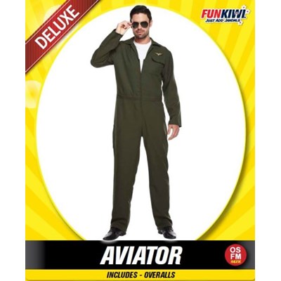 Adults Costume (Deluxe) - Aviator