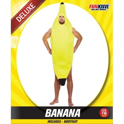 Adults Costume (Deluxe) - Banana