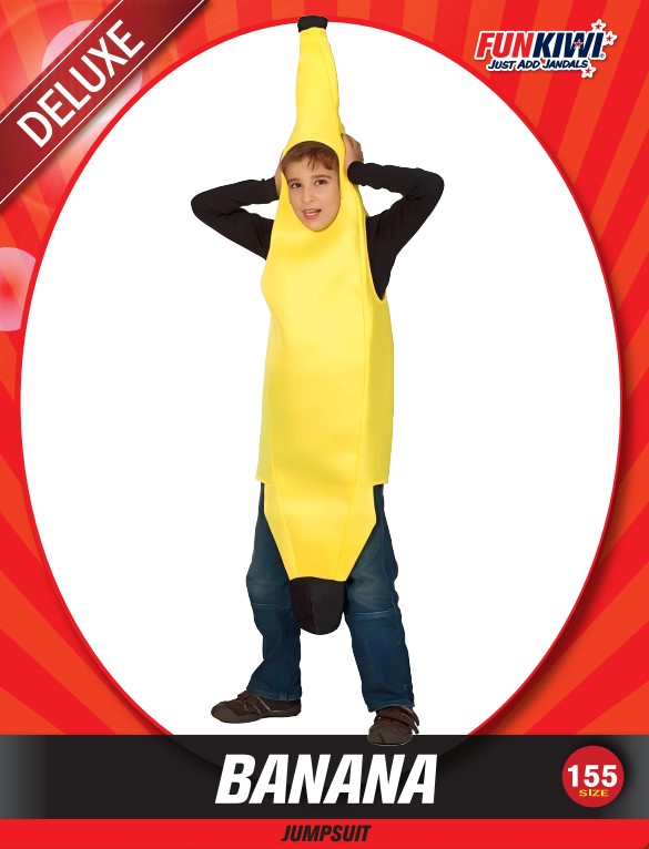 Kids Costume (Deluxe) - Banana (155cm)