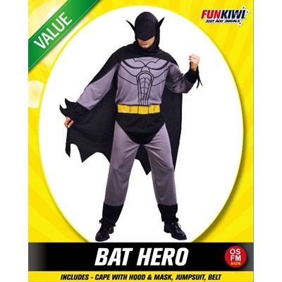 Adults Costume (Deluxe) - Bat Hero