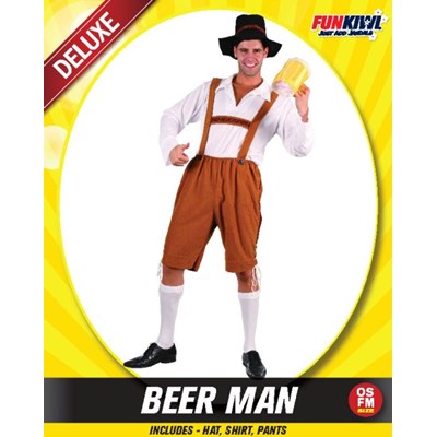 Adults Costume (Deluxe) - Beer Man