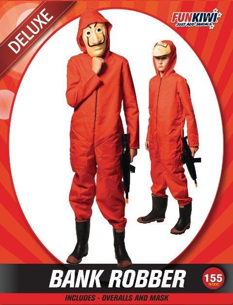 Kids Costume (Deluxe) - Bank Robber (155cm)
