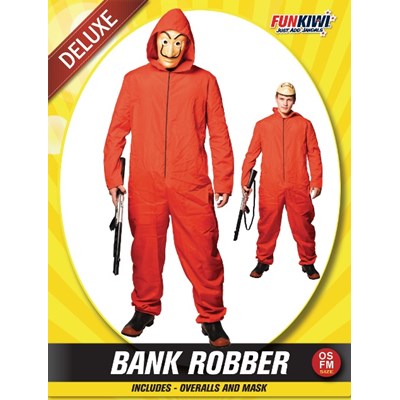 Adults Costume (Deluxe) - Bank Robber