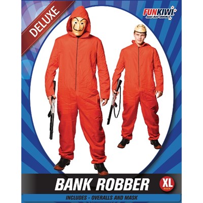 Adults Costume (Deluxe) - Bank Robber (XL)