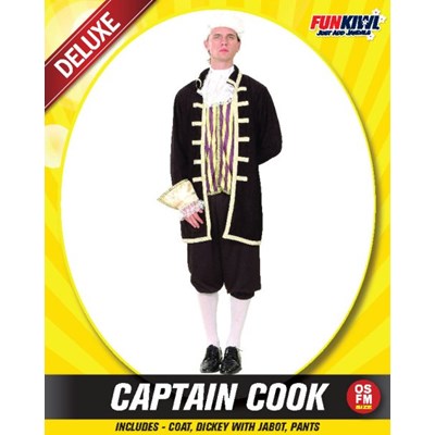 Adults Costume (Deluxe) - Captain Cook